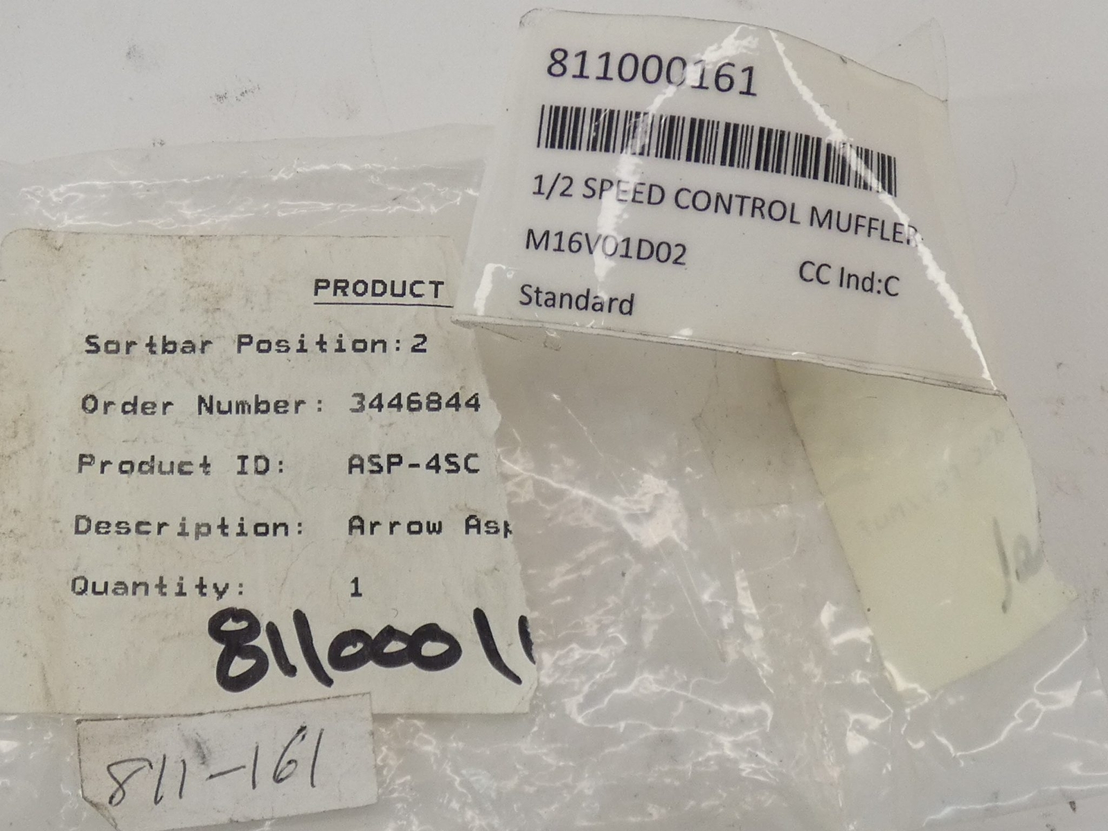 Arrow Pneumatics ASP-4SC Speed Control 1/2″ Muffler ASP4SC – NEW Surplus!