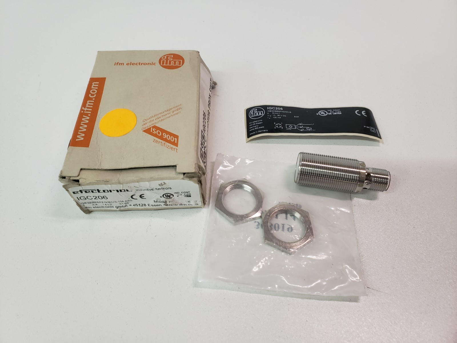 UNUSED – IFM Efector IGC206 Inductive Sensor