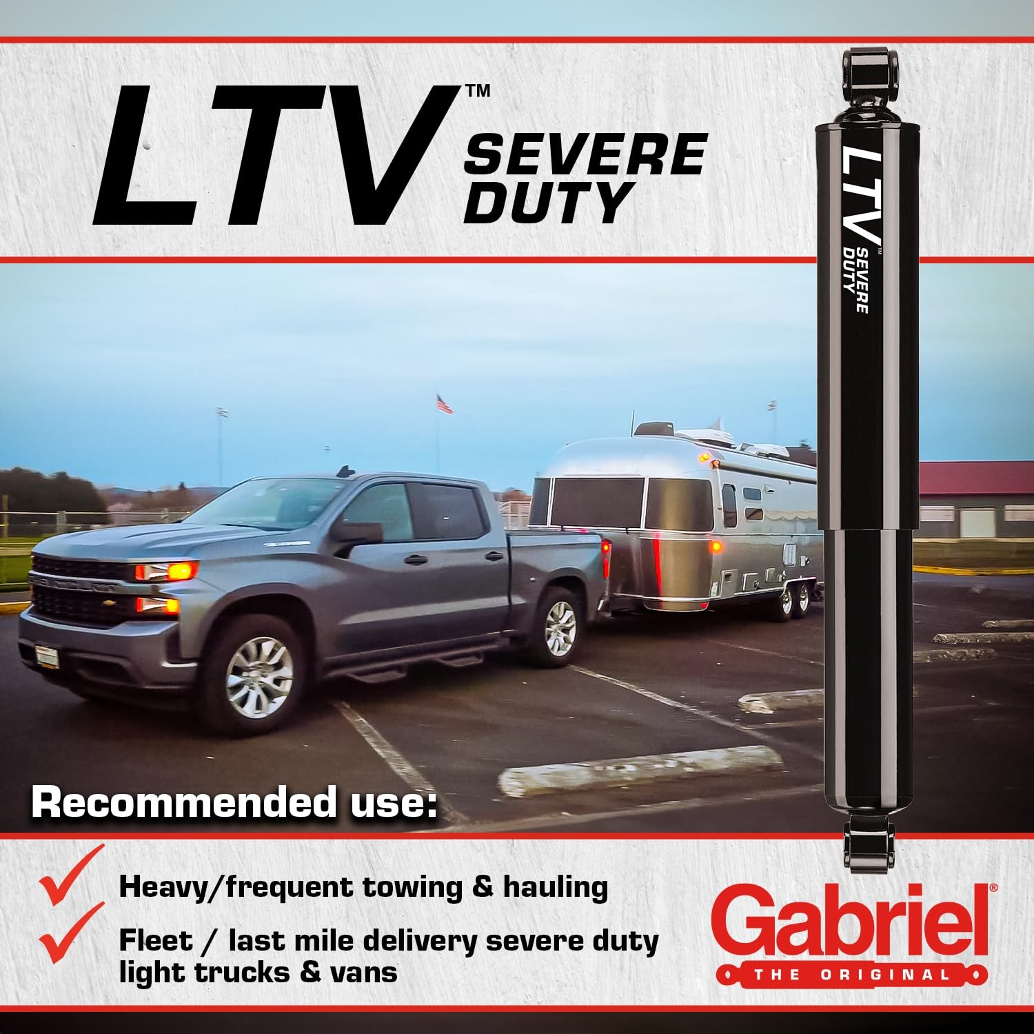 58810 LTV Severe Duty Rear Shock Absorbers for 99-04 Ford F-250 Super Duty 4W…