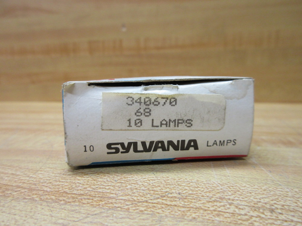 Sylvania 340670 GTE Miniature Lamp 68 (Pack of 10)