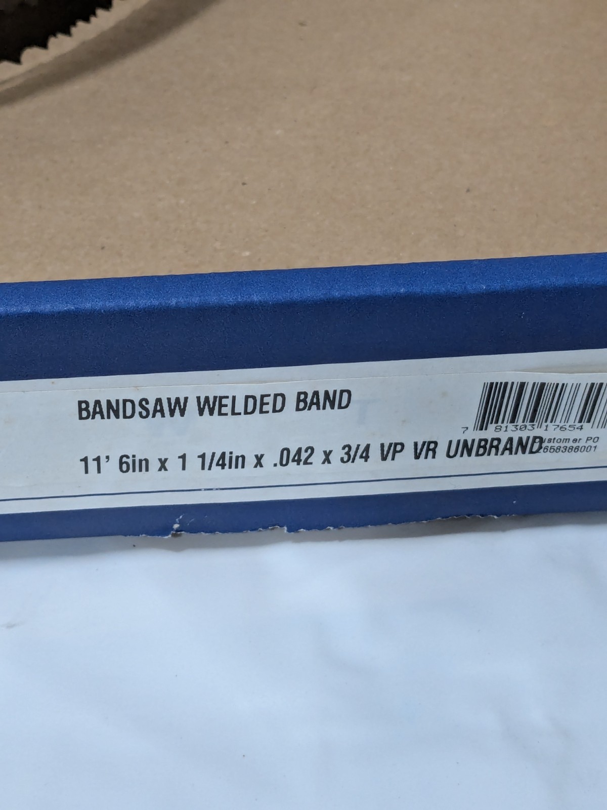 Irwin Welded Bandsaw Blade: 11′ 6 Long x 1-1/4″ Wide x 3 to 4 TPI 1888136