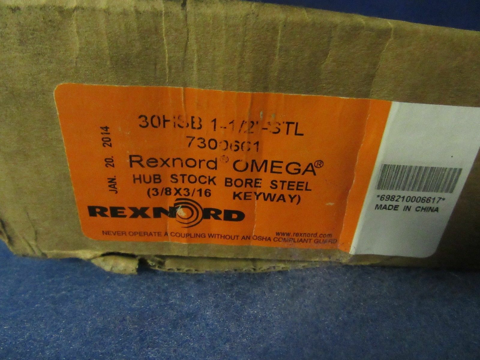NEW REXNORD OMEGA 7300661 30 HSB 1.50″ BORE 3/8″ X 3/16″ KW 1 SS