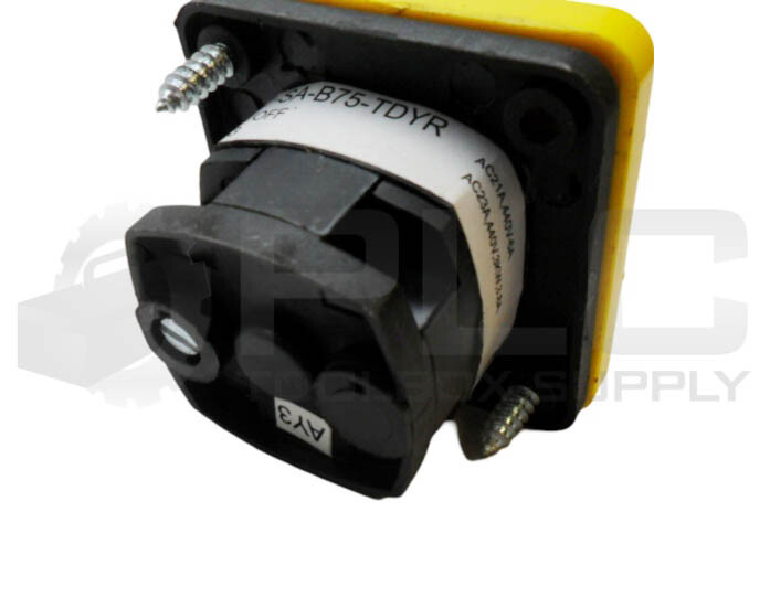 SALZER 6A-61001-SA-B75-TDYR SELECTOR SWITCH 1 POLE 440V 6A
