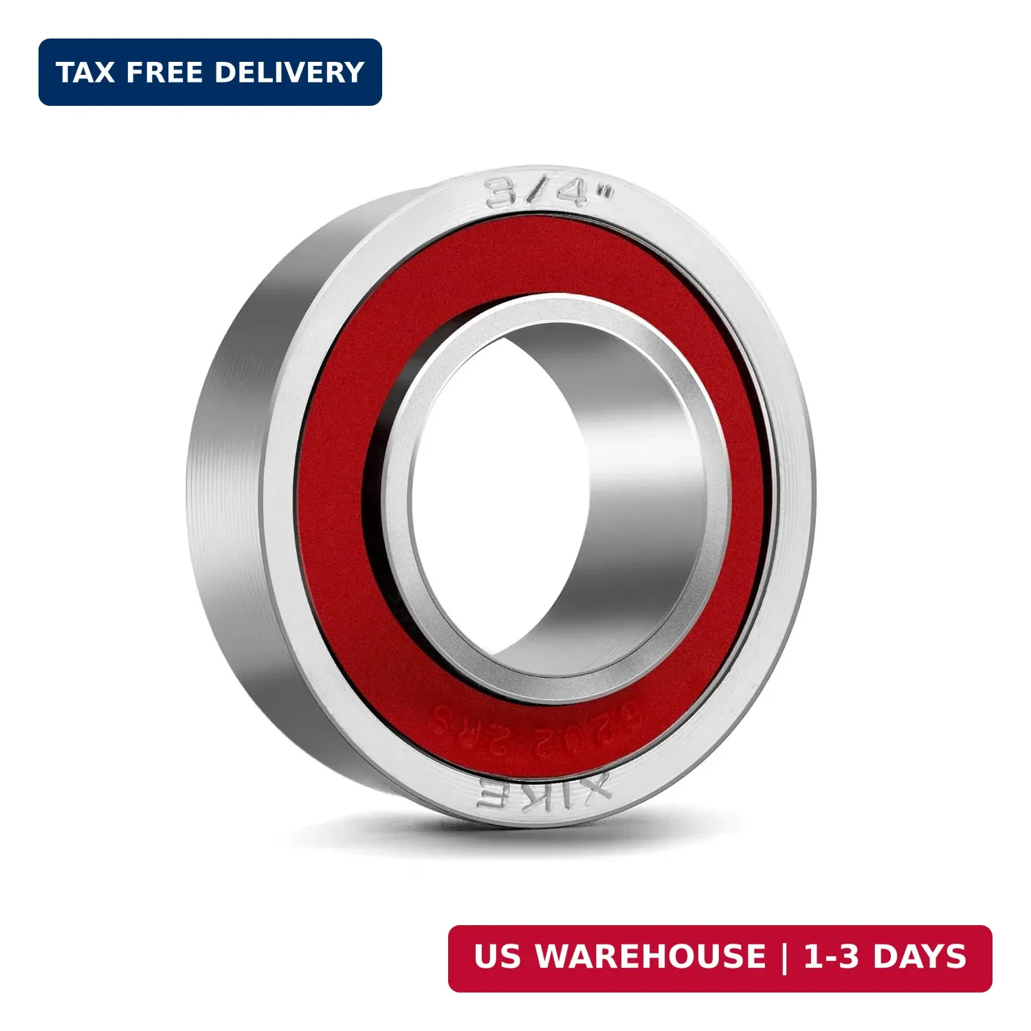 XiKe 20 Pcs Flanged Ball Bearings ID 3/4″ x OD 1-3/8″, Applicable for Lawn Mower