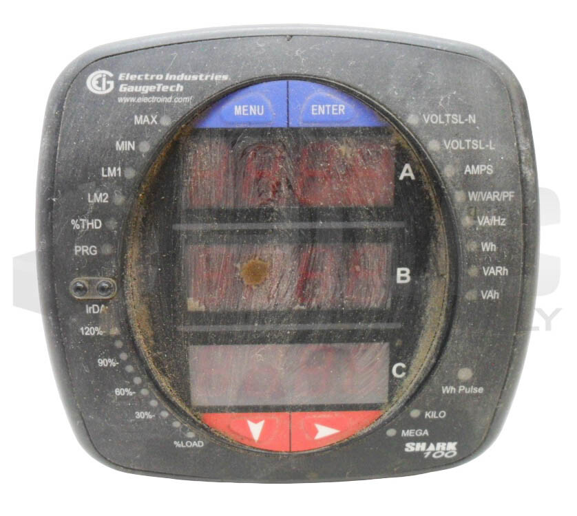 ELECTRO INDUSTRIES SHARK 100-60-10-V1-D2-X-X MULTIFUNCTION POWER & ENERGY METER