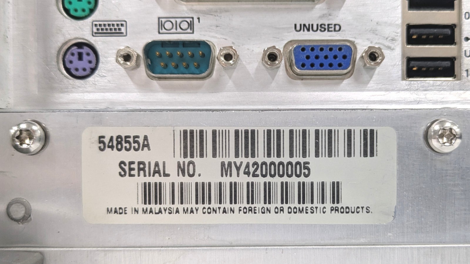 54855A Infiniium Oscilloscope 6GHz,20GSa/s Keysight S/N:MY42000005