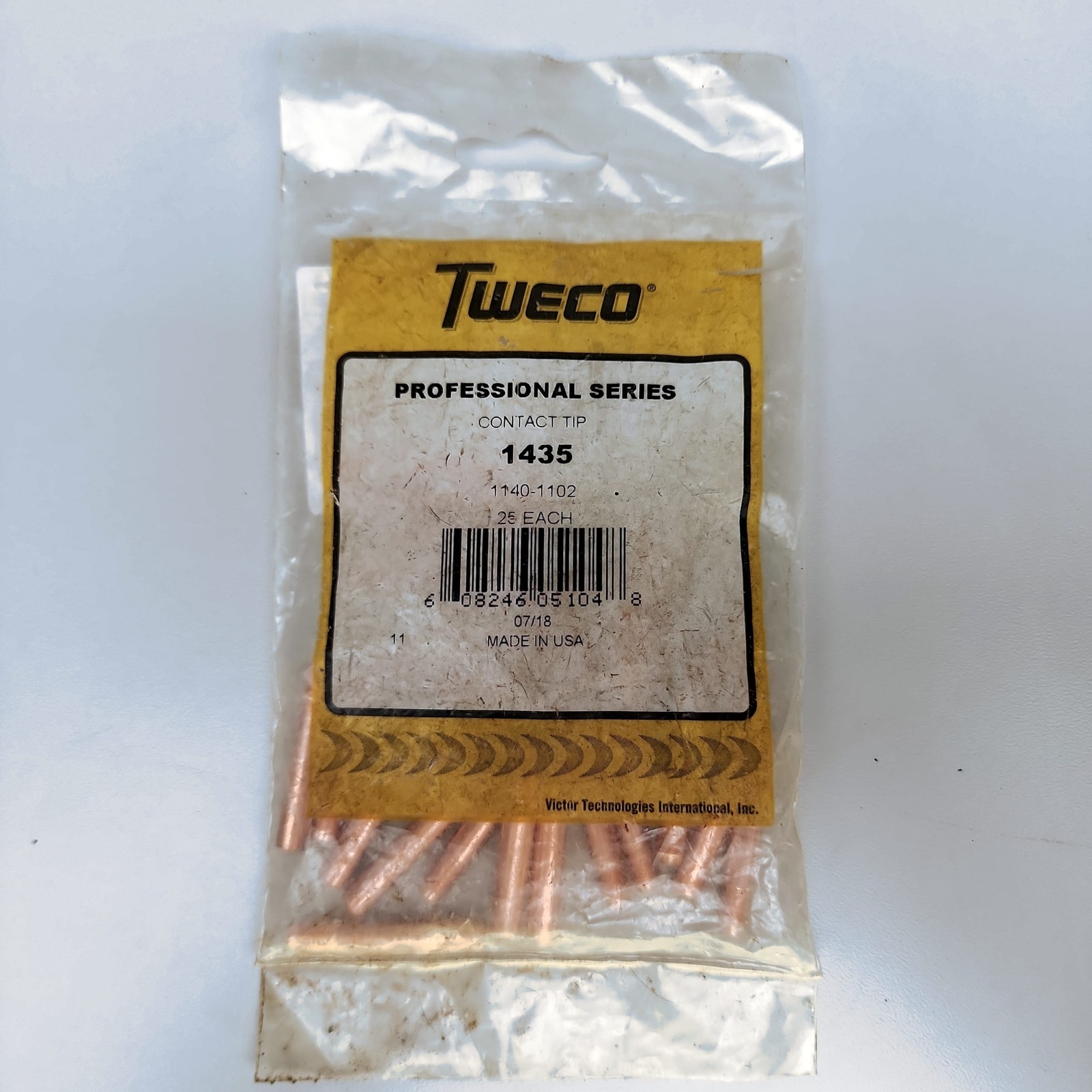 Tweco 1435/1140-1102 Pro Series MIG Welding Contact Tips 25-Pack NEW USA 🔧