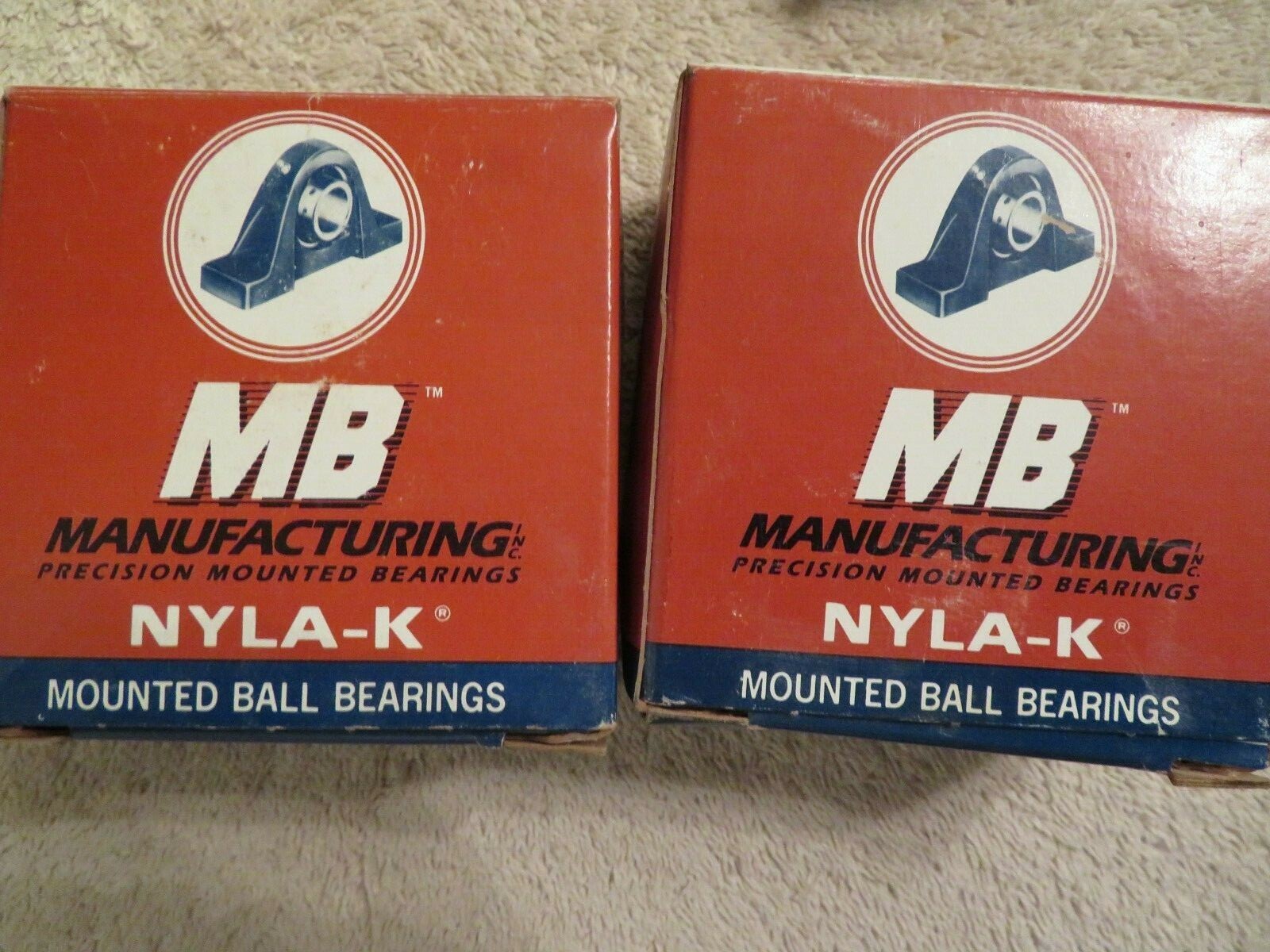NEW MB FC2-25 1/2 PRECISION 2 BOLT FLANGE BEARING 1/2″ BORE “LOT OF 2” FC225-12