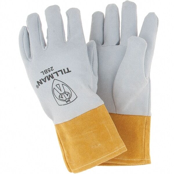 TILLMAN 25BL Welding Glove, MP(L) DEER SKIN SPLIT TIG 4″ CUFF GLOVES, 1 Pair