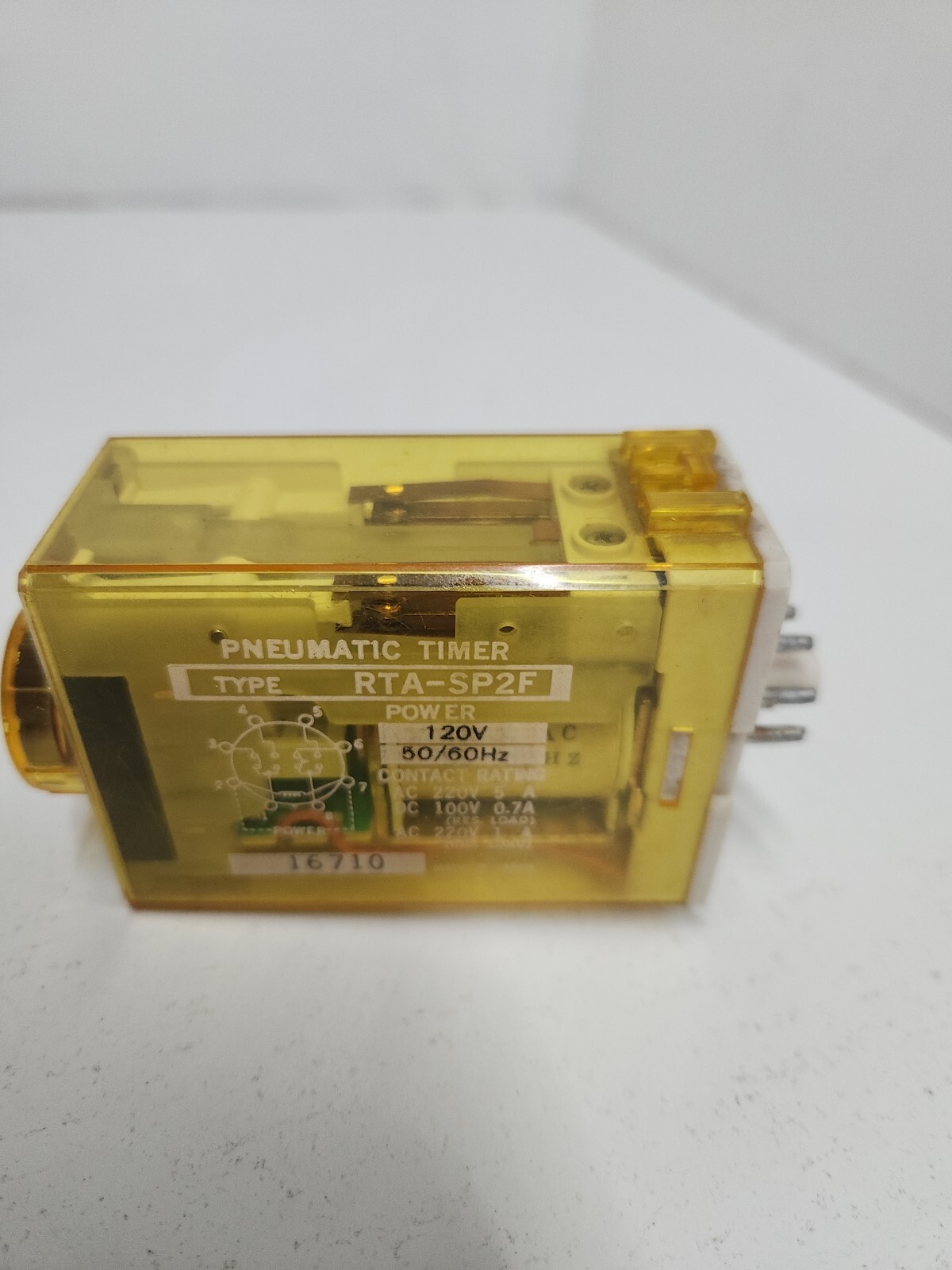 IDEC IZUMI RTA-SP2F PNEUMATIC TIMER RTASP2F, 120V, 50/60HZ