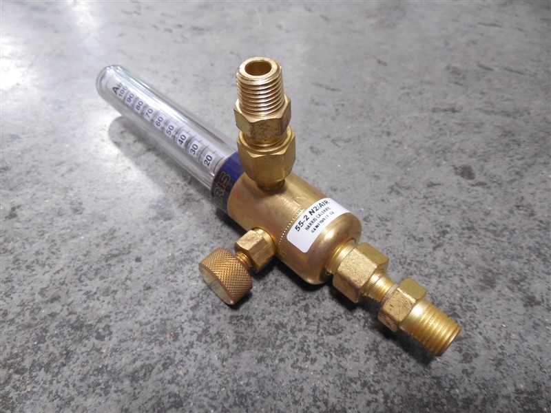 NEW Harris 55-2 N2/AIR Heavy Duty Air or Nitrogen Single Stage Flowmeter