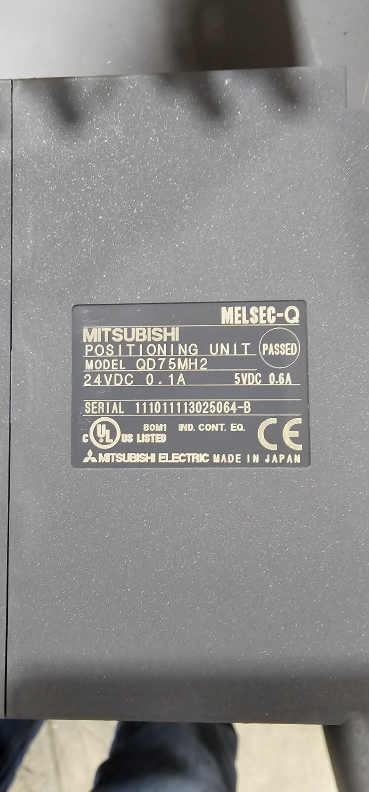 Mitsubishi Melsec-Q QD75MH2 AXIS Positioning Module, 24 VDC, B147