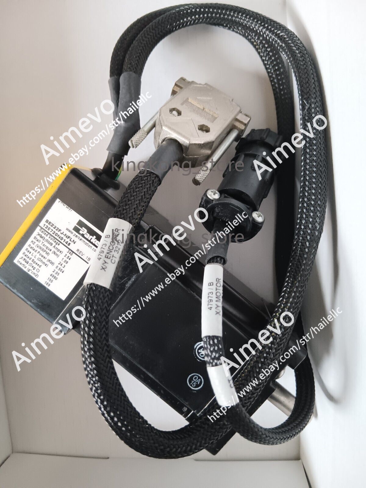 BE232FJ-NFLN PARKER MOTOR 47973/B X/Y ENCODER X/Y MOTOR REV: 1B