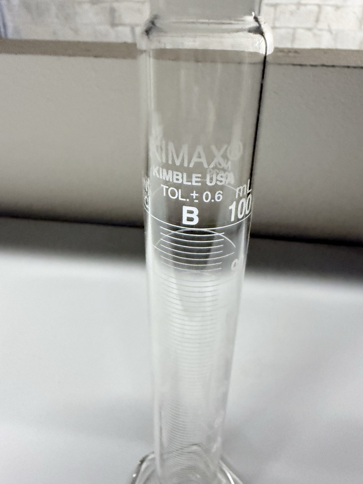 1 -Kimble 20039-100 KIMAX Class B Mixing Metric With Stopper 1 Each
