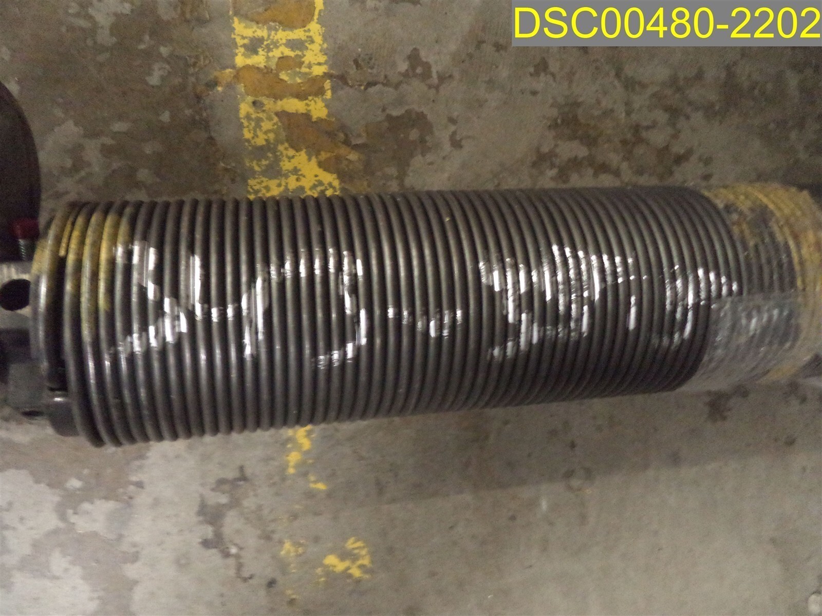 Overhead Door Spring 38 1/4′ overall, 6″O.D., 2″ Bore, 5/16″ Spring Thickness