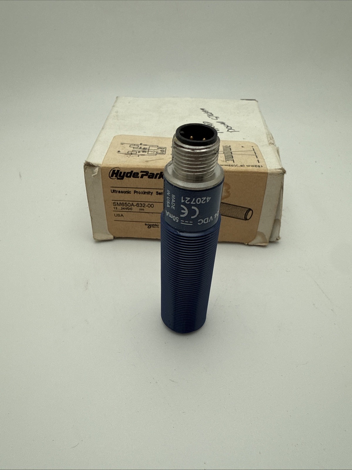 NEW HYDE PARK SM650A-632-00 ULTRASONIC PROXIMITY SENSOR 12-24VDC
