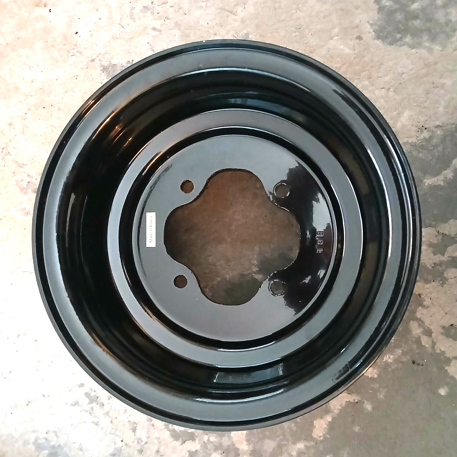 WPS #57-18320 REAR T-9 PRO WHEEL BLACK 9×8 4/115 NEW FREE SHIPPING