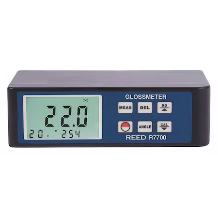 Reed Instruments R7700 Gloss Meter, Backlit Lcd, White Led