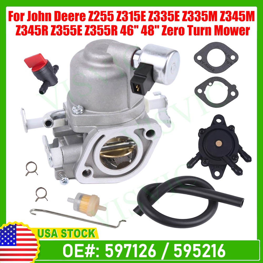 Carburetor carb For John Deere Z335E Z355E Z355E Z345R Z345M Z355R 46” 48”