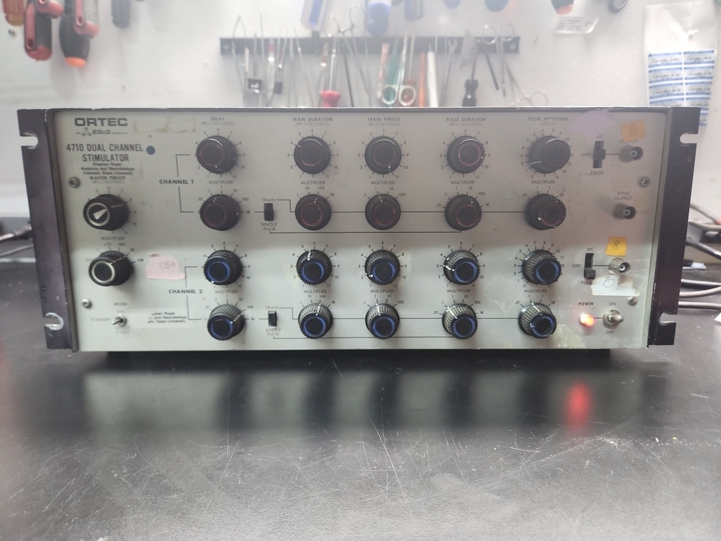 ORTEC EG&G 4710 DUAL CHANNEL STIMULATOR TRAIN PULSE