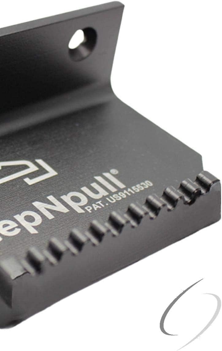 6 StepNpull SNPE-BLK Silver Step N Pull hand free door foot opener Black