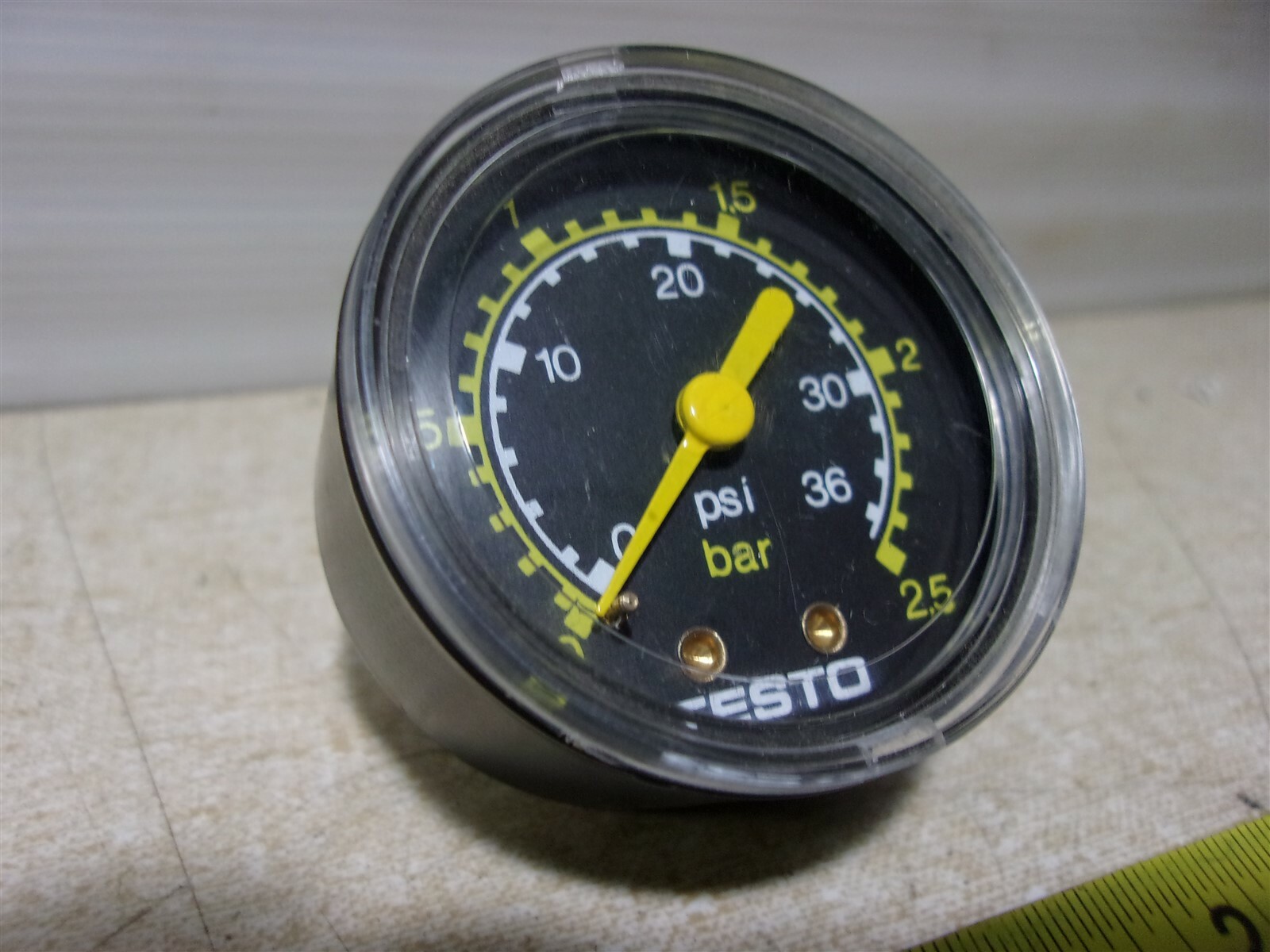 NEW Festo 0-36 Psi 0-2.5 bar 1/4″ NPT Pressure Gauge *FREE SHIPPING*