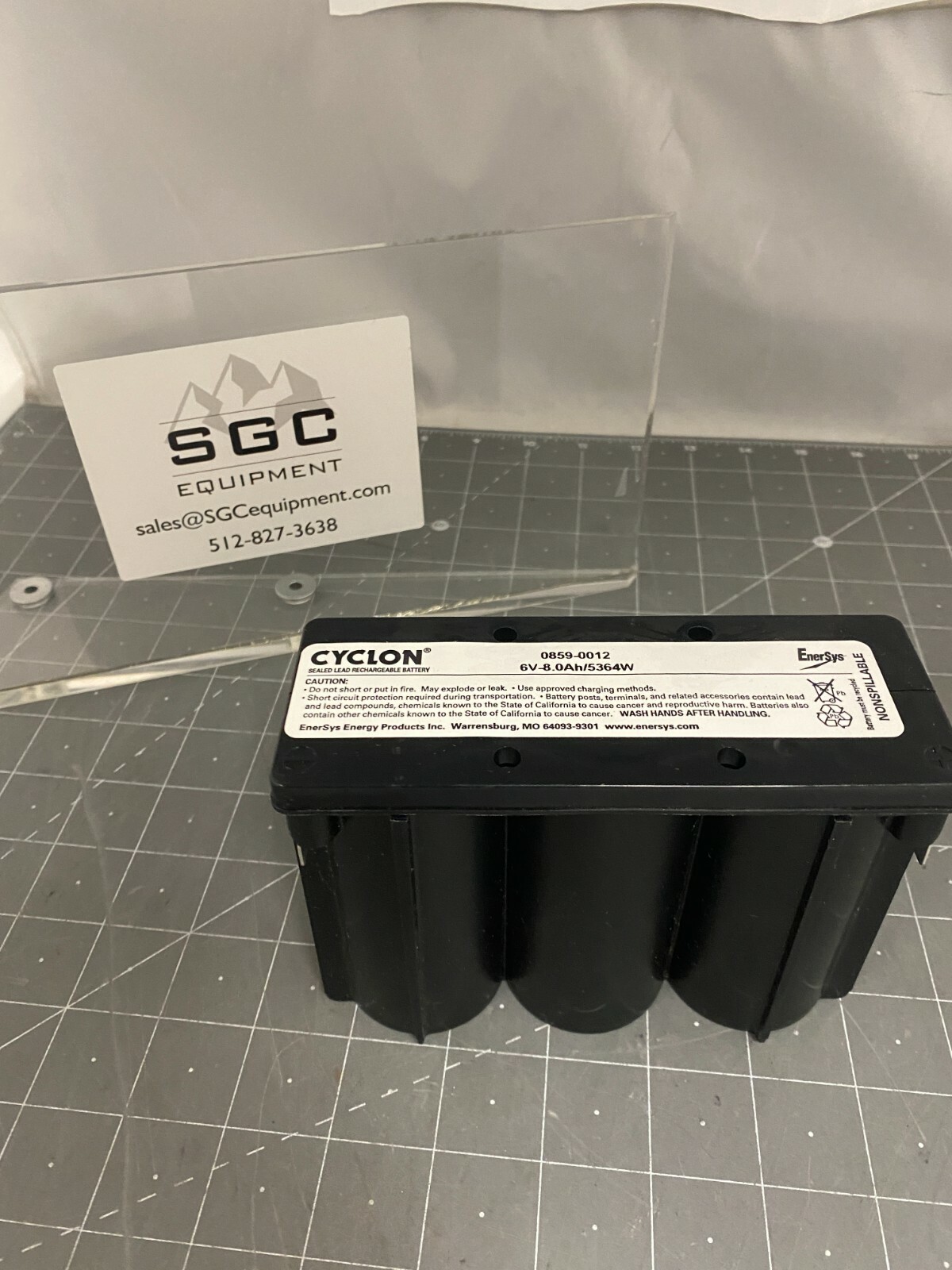 ENERSYS ENERGY PRODUCTS INC. 0859-0012 ASML 682-0292-068 RECHARGEABLE BATTERY