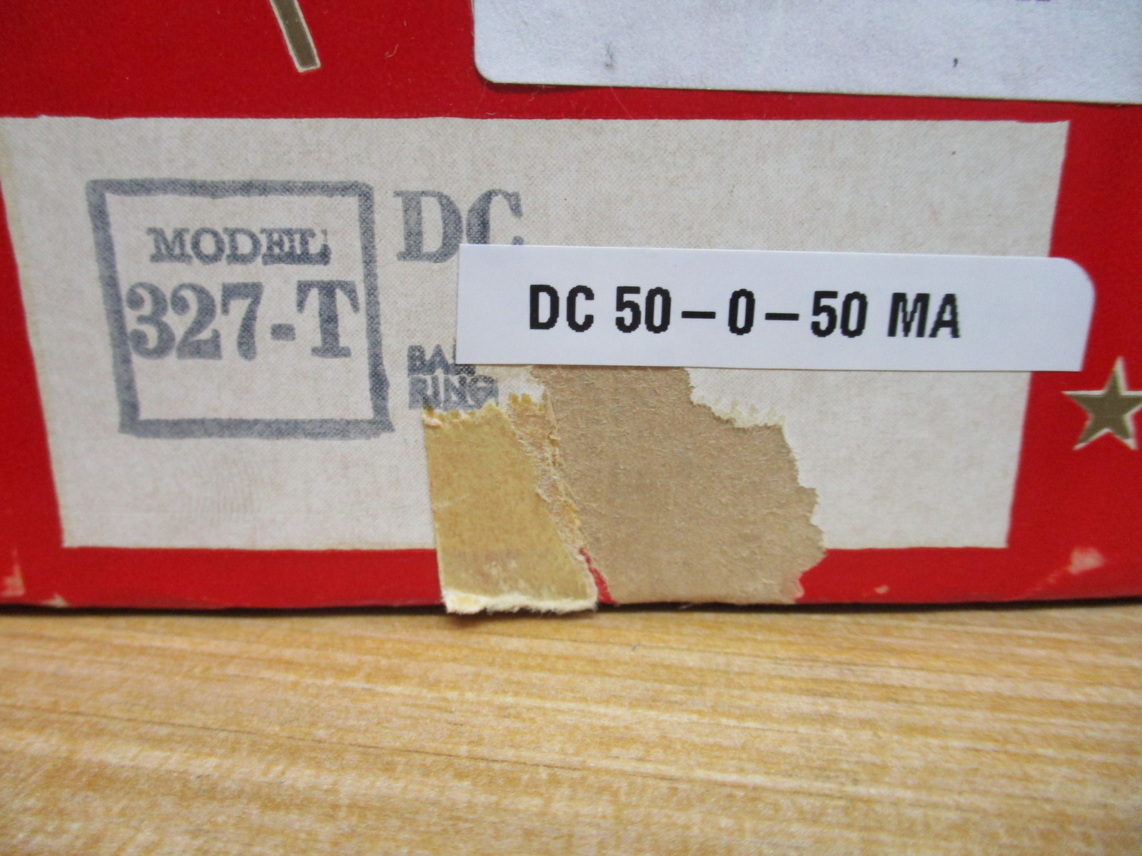 Triplett 327-T DC 50-0-50 MA Panel Meter 327T