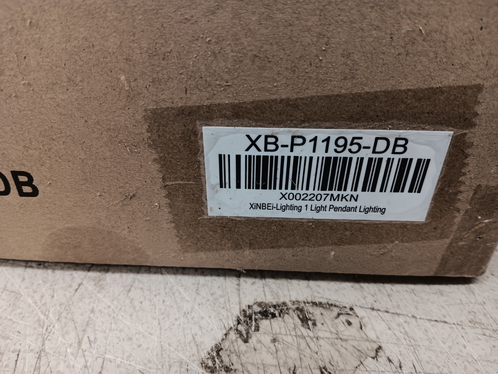 NOS XiNBEi LIGHTING XB-P1195-DB Mini Pendant Light Dual Glass in Dark Bronze