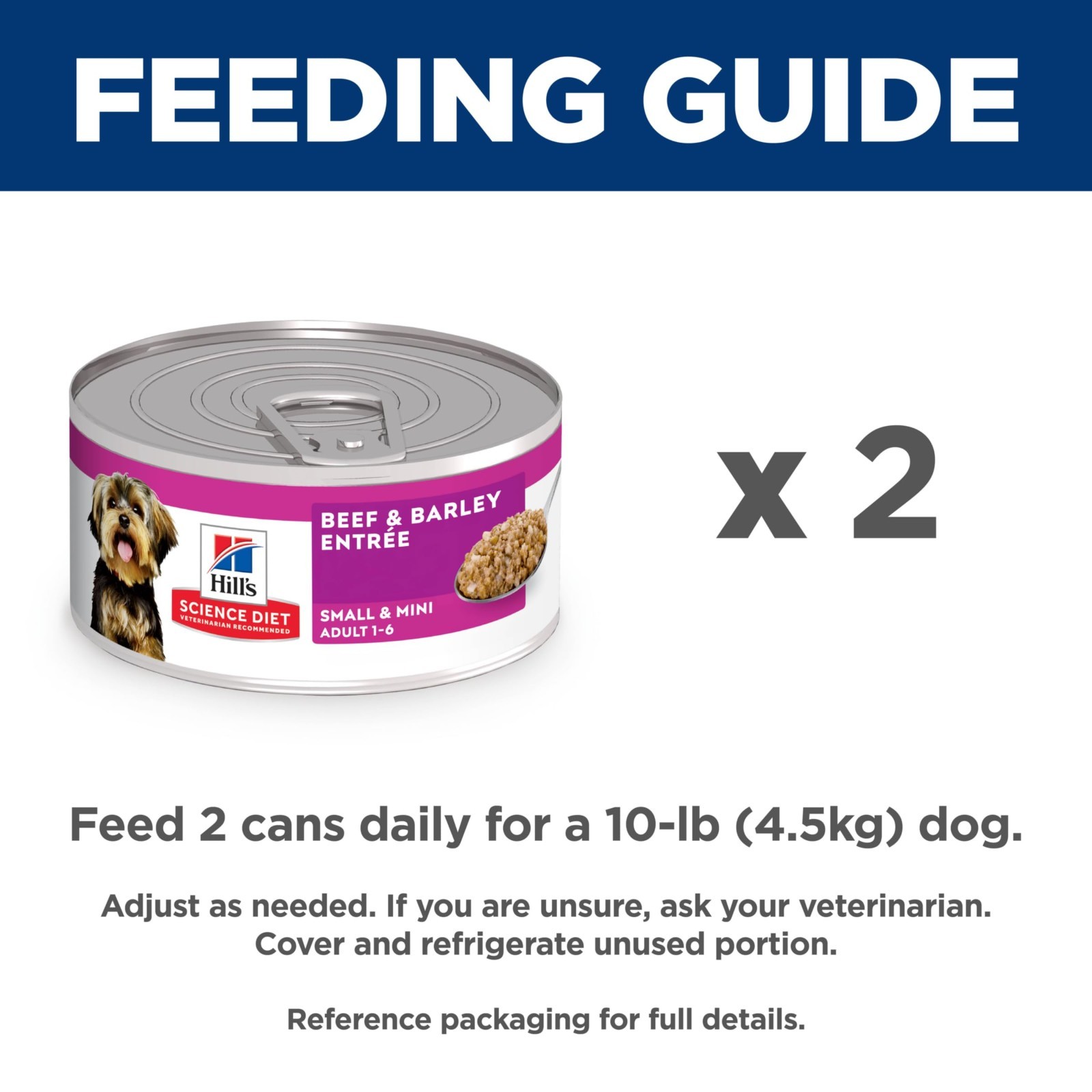 Hill’s Science Diet Small & Mini, Adult 1-6, Beef & Barley Loaf, (24) 5.8 oz Can