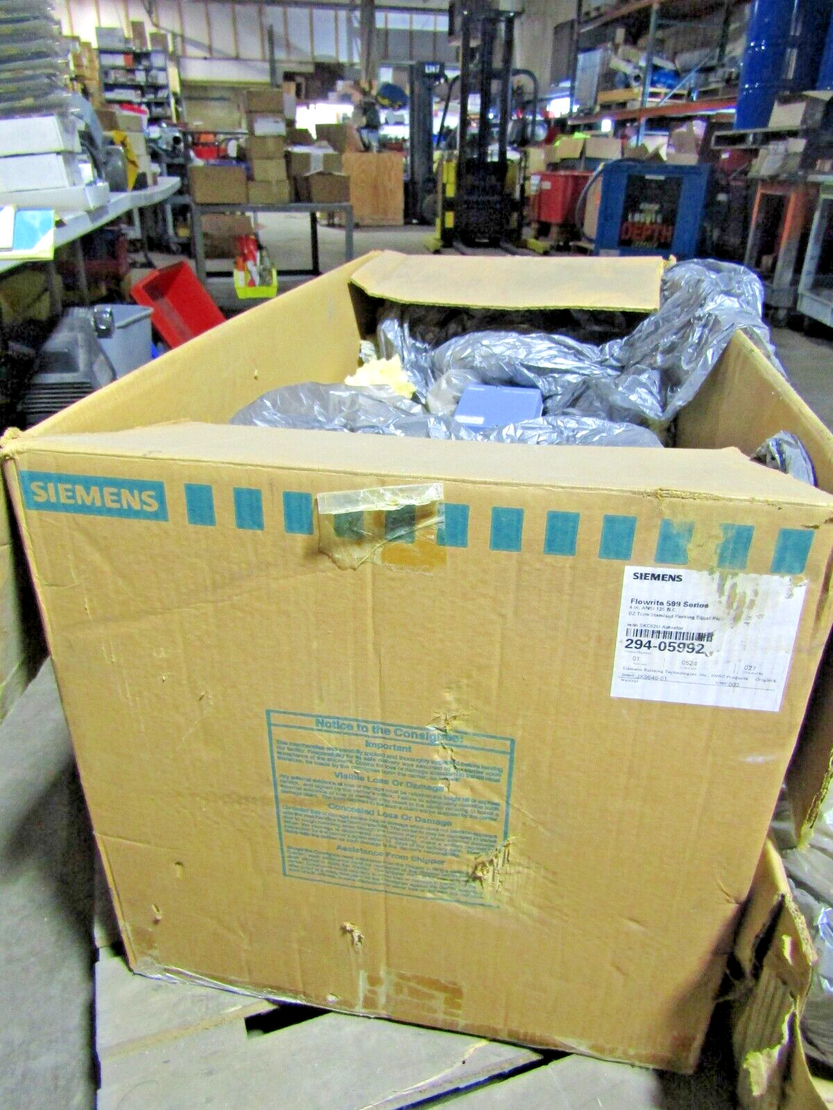 🔥 NEW SIEMENS SKC62U ACTUATOR 24VAC WITH FLOWRITE 599 SERIES 4″ VALVE 294-05992