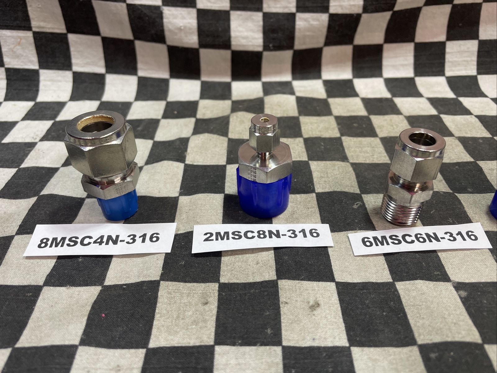 PARKER MALE ADAPTER 8MSC4N-316 2MSC8N-316 6MSC6N-316 4MSC6N-316 LOT OF 7#1639F32