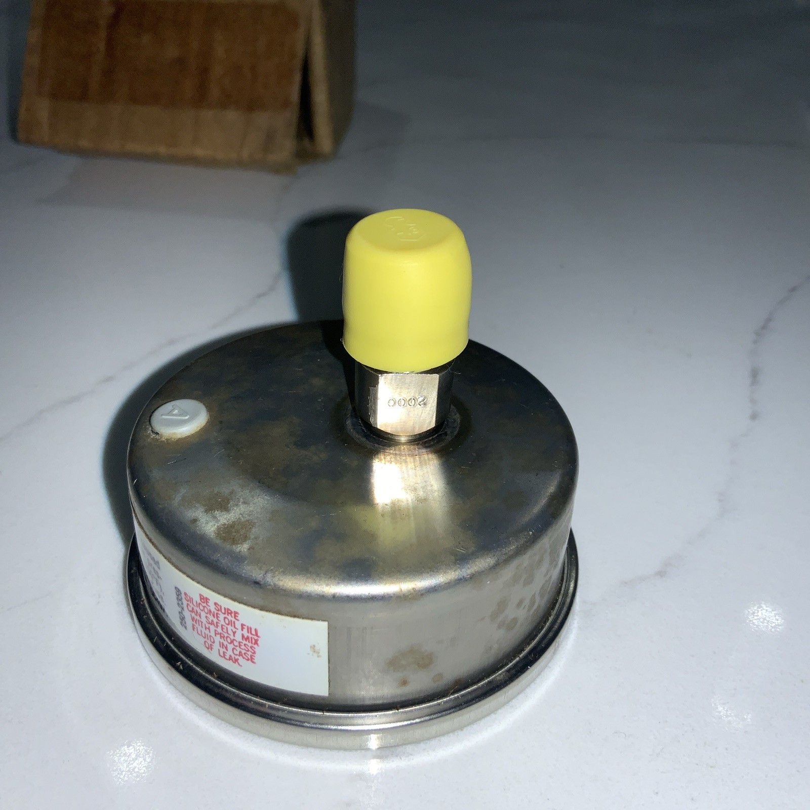 NOS: Ashcroft 0-2000 PSIG Welded AISI 316 Tube & Socket Liquid Gauge – USA