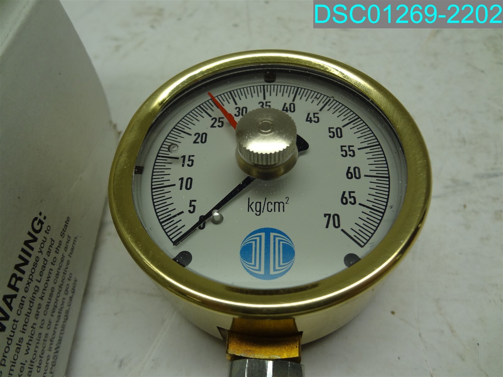 NOSHOK 25-300-SST-70-KG/CM2 BRASS CASE GAUGE 0.8MM