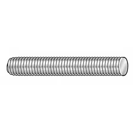 Threaded Stud, Zinc Plated, 10 Pk, 32413