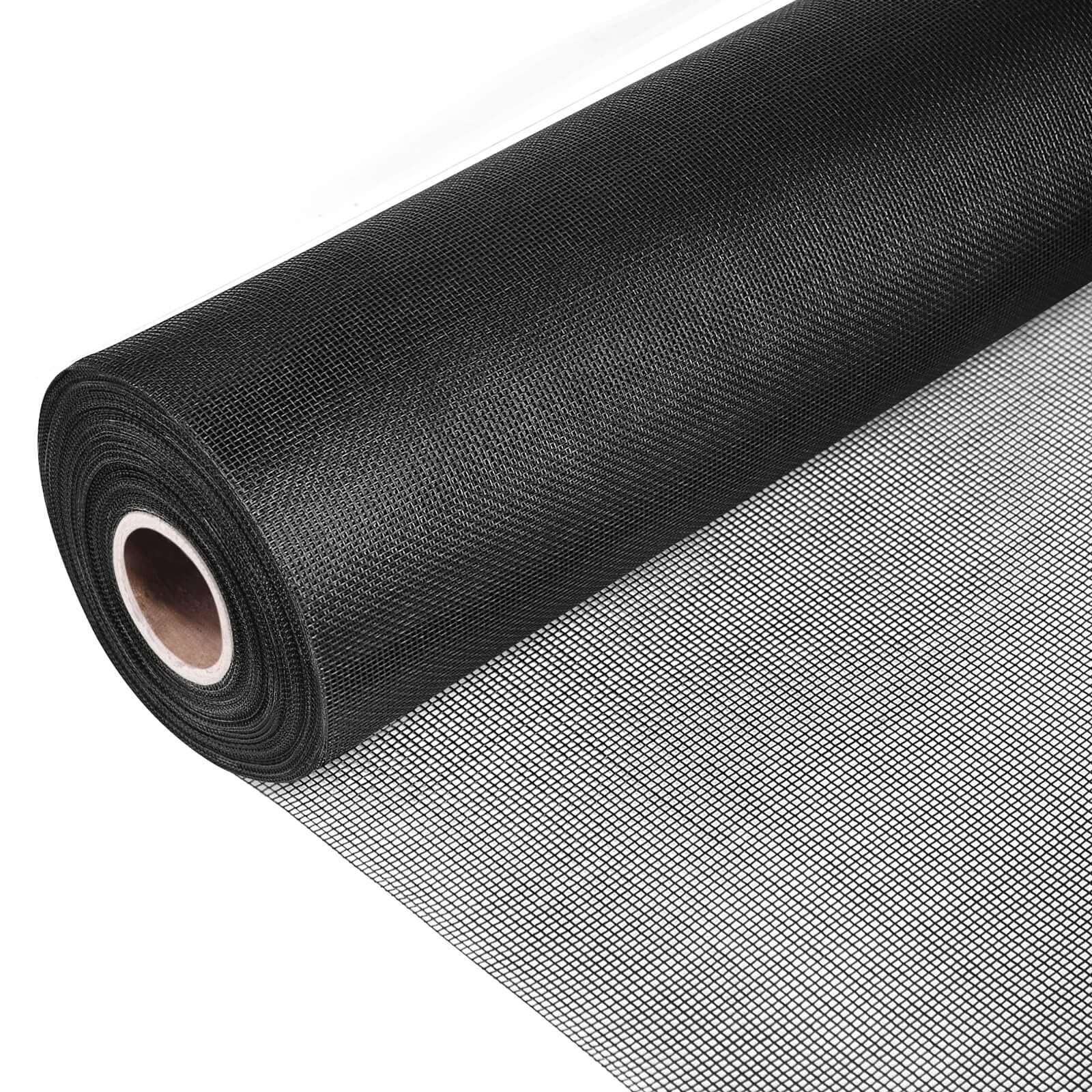 Pololo Fiberglass Screen Roll High Visibility and Durable 36” x 100’, Black