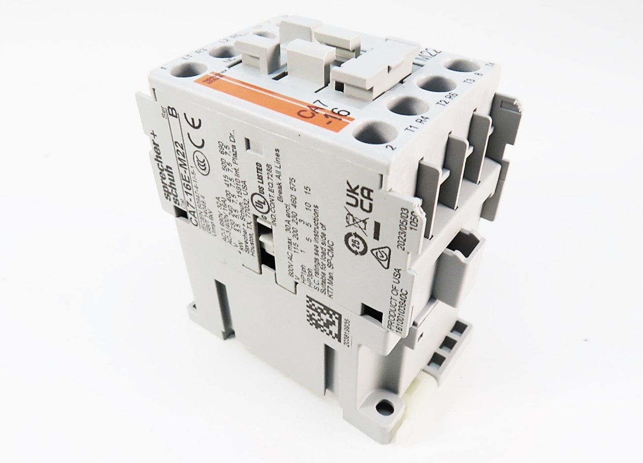 Sprecher + Schuh CA7-16E-M22-24E Contactor 24VDC Coil 2NO 2NC NEW IN BOX