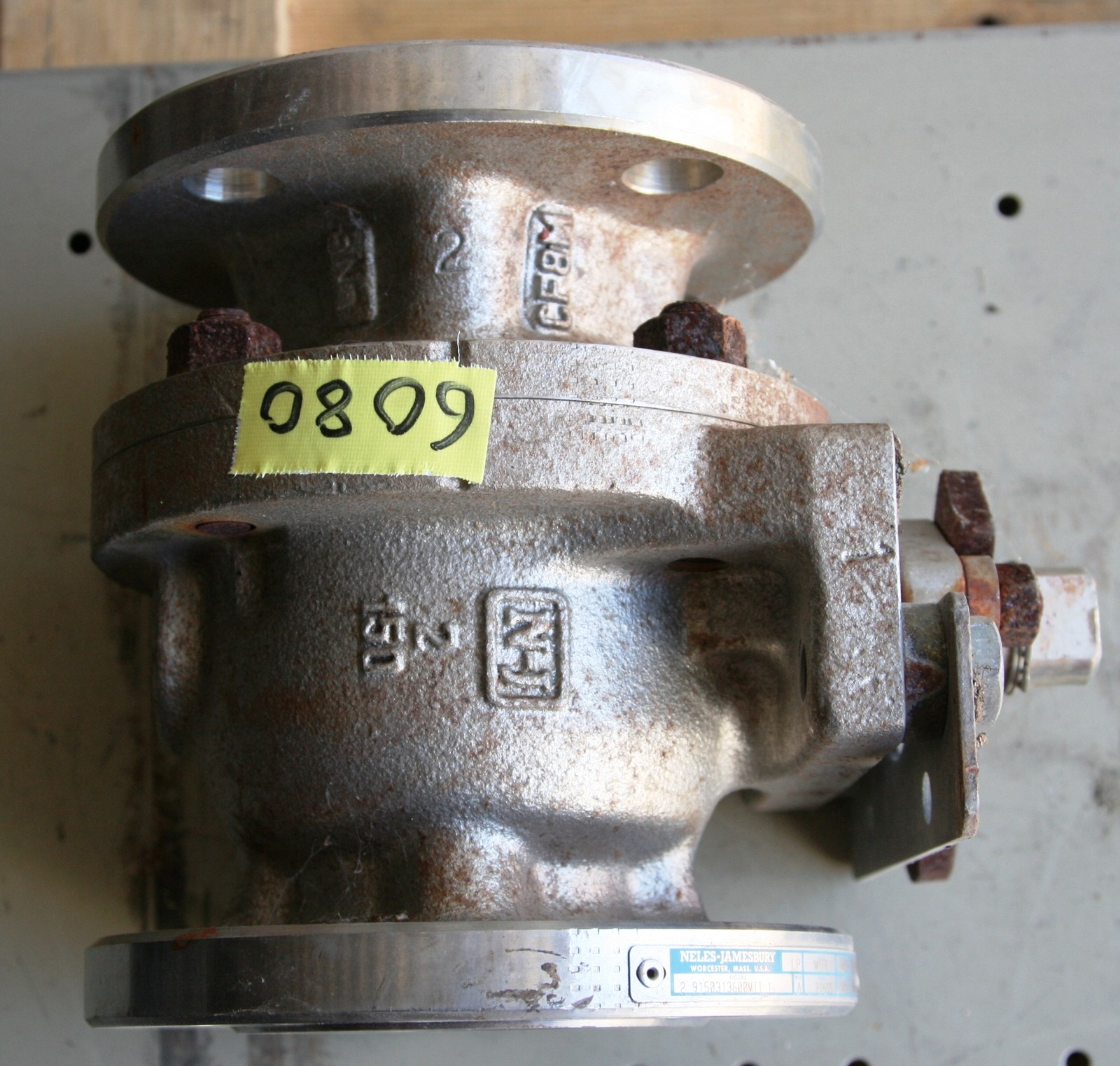 NELES JAMESBURY Flanged ball valve 2 inch 2/150 ANSI B16.34 CF8M / 316 SS / MTFE