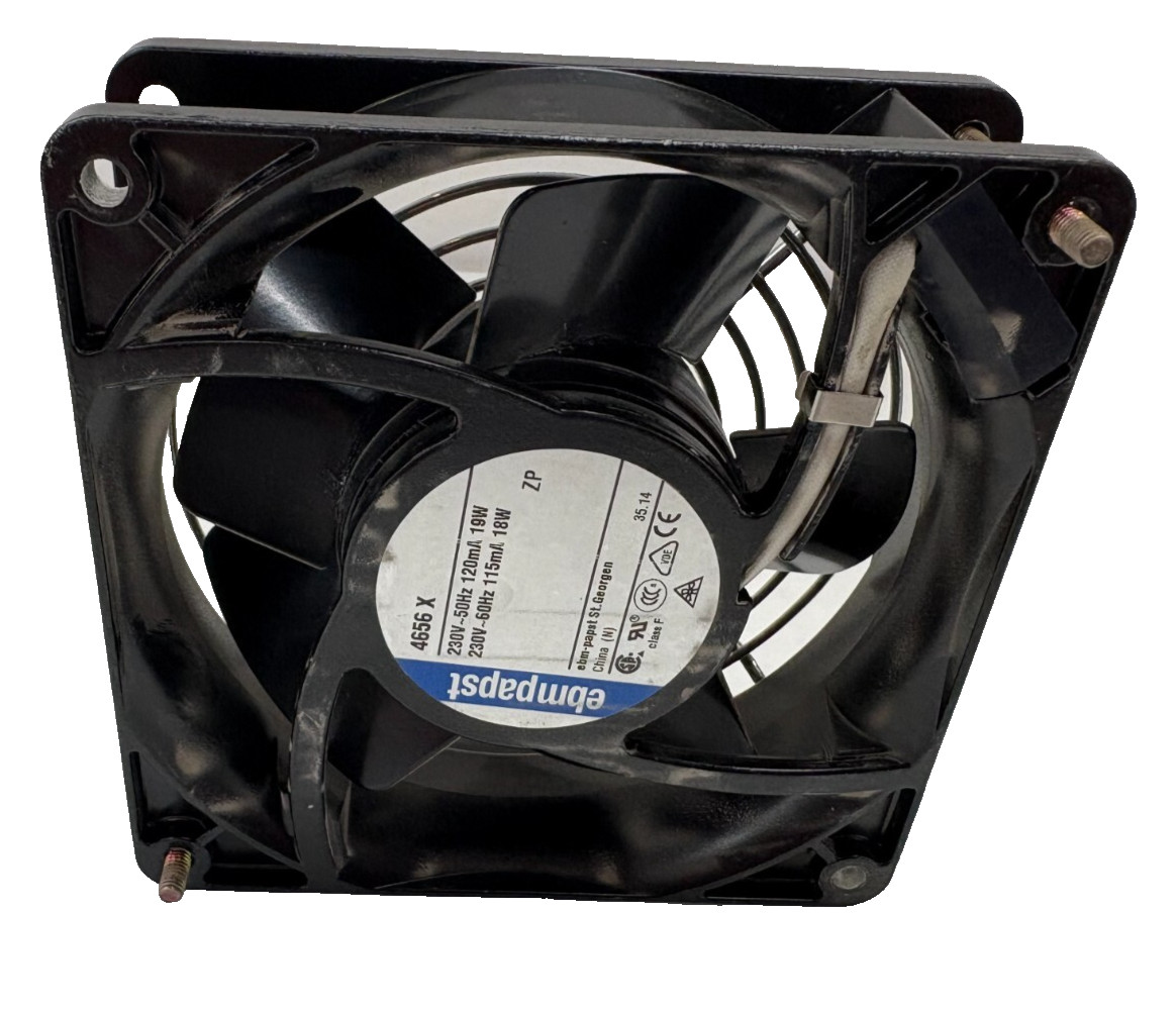 EBM-PAPST STANDARD SQUARE AXIAL FAN, 119MM SQ X 38MM BALL BEARING TERMINALS