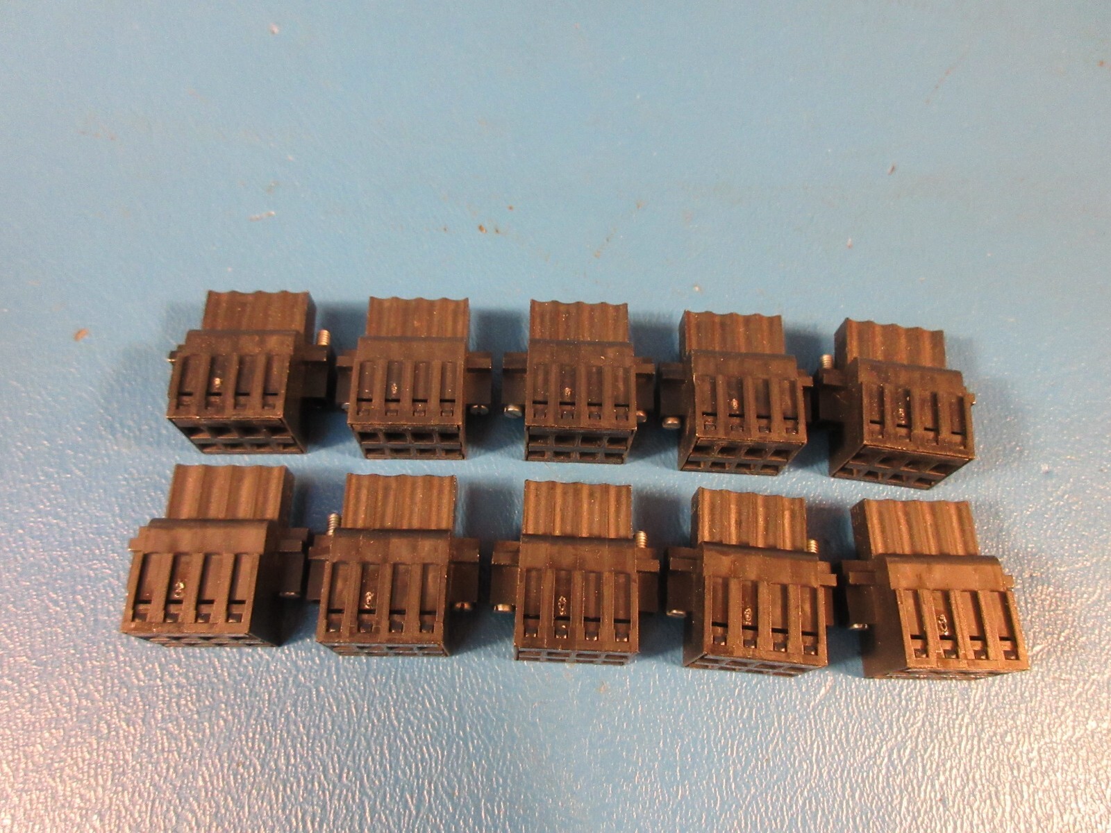 LOT OF 10 Weidmuller 1691130000, BLZF 3.50/04/180F, PCB Female Plug-in Connector