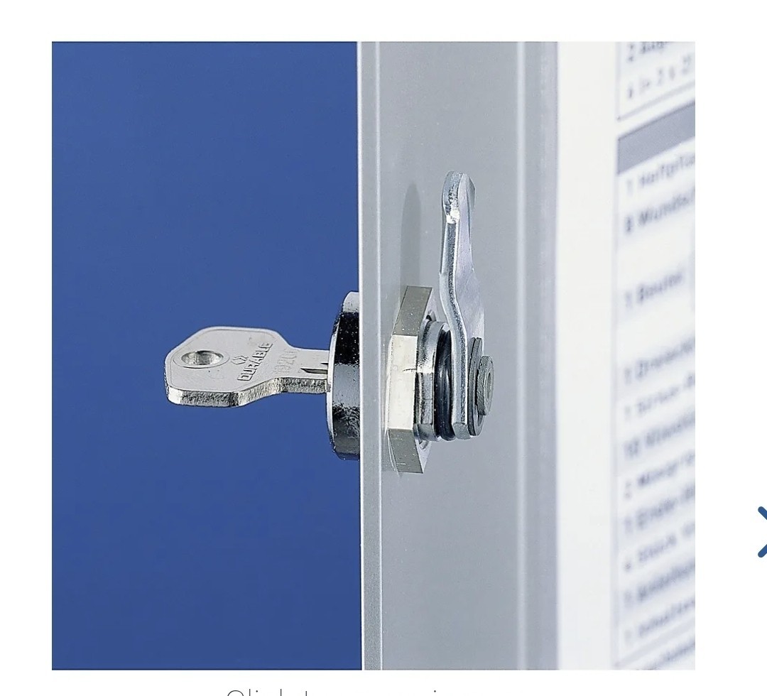 DURABLE 195323 Key Box, 54 Keys, Single Key, Aluminum