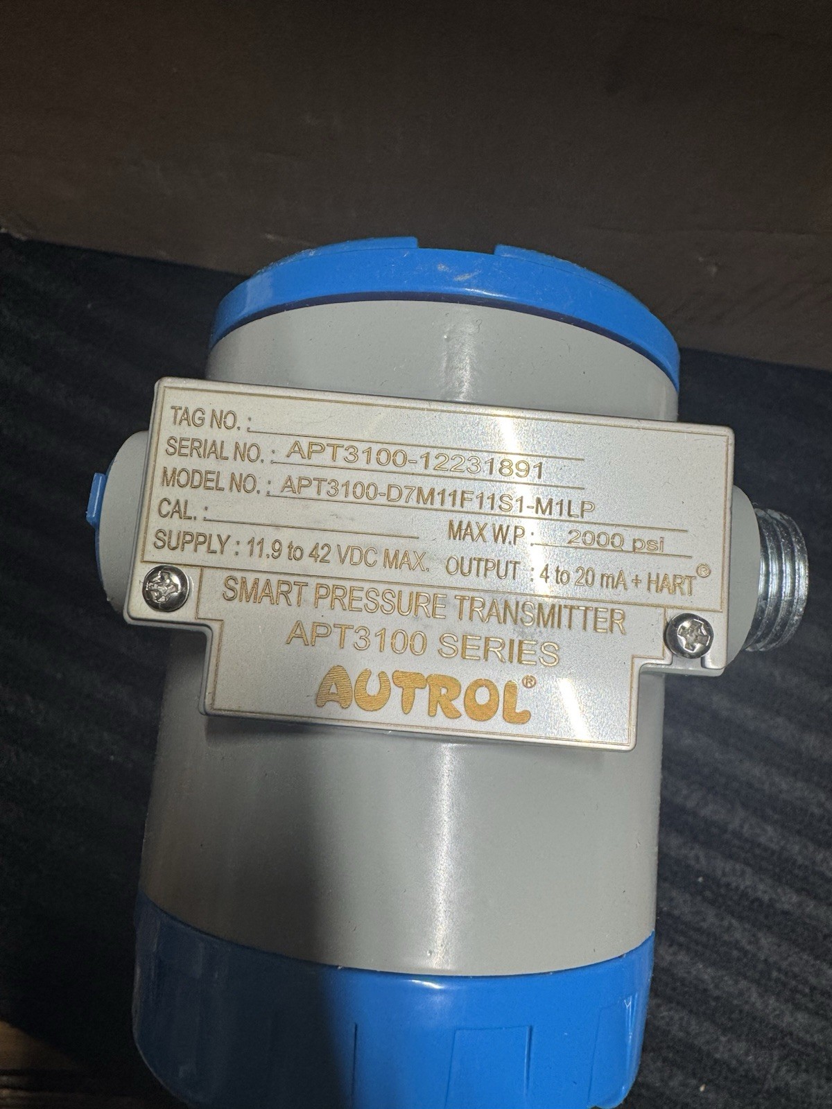 Autrol APT3100 Series Smart Pressure Transmitter APT3100-D7M11F11S1-M1LP 2000psi