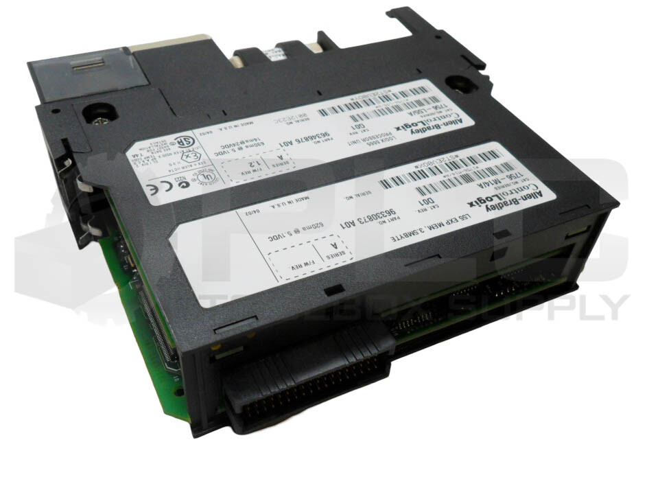 ALLEN BRADLEY 1756-L55 /A PROCESSOR UNIT W/ 1756-M14 /A EXP MEM *READ*