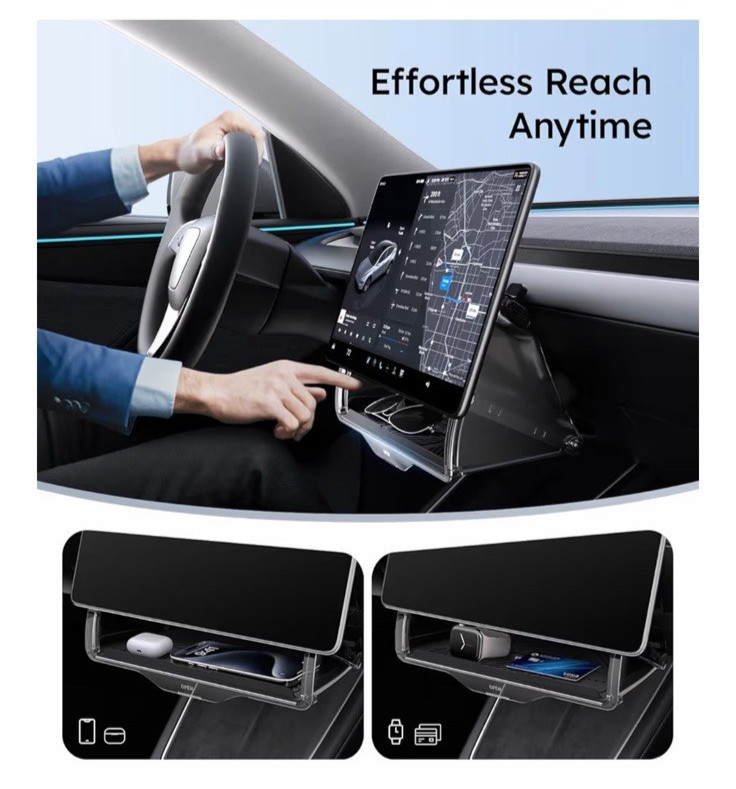 Wigoo Under Screen Organizer Model Y 2019~2026, Including Model Y Juniper New