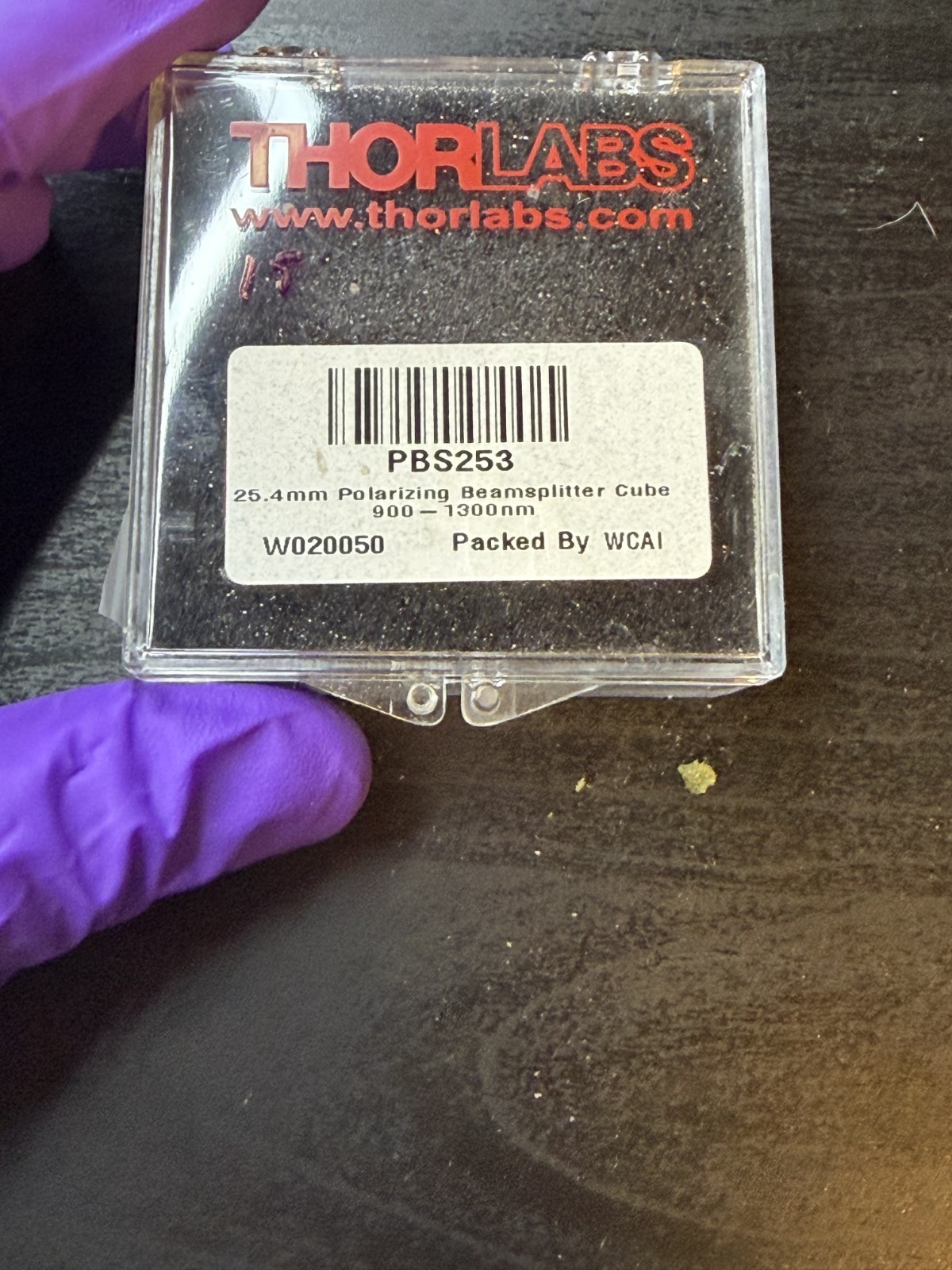Thorlabs PBS253 1″ Polarizing Beamsplitter Cube 900-1300nm New Unopened