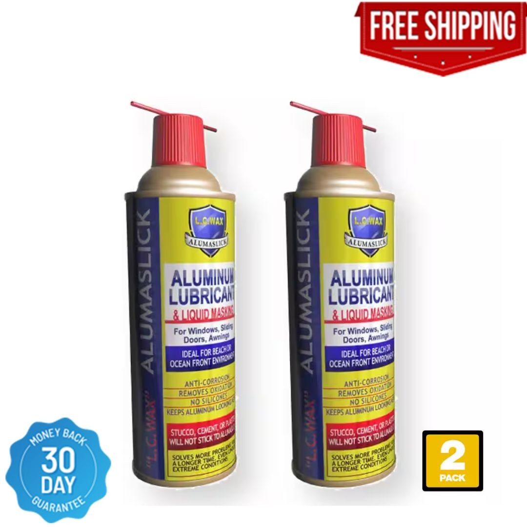 Alumaslick Aluminum Lubricant Spray 11oz Pack of 2 Rust Dust Moisture Protection