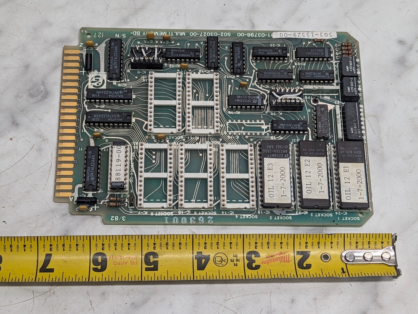 GIDDINGS AND LEWIS MULTI MEMORY BOARD 503-15529-00 501-03798-00 502-03027-00
