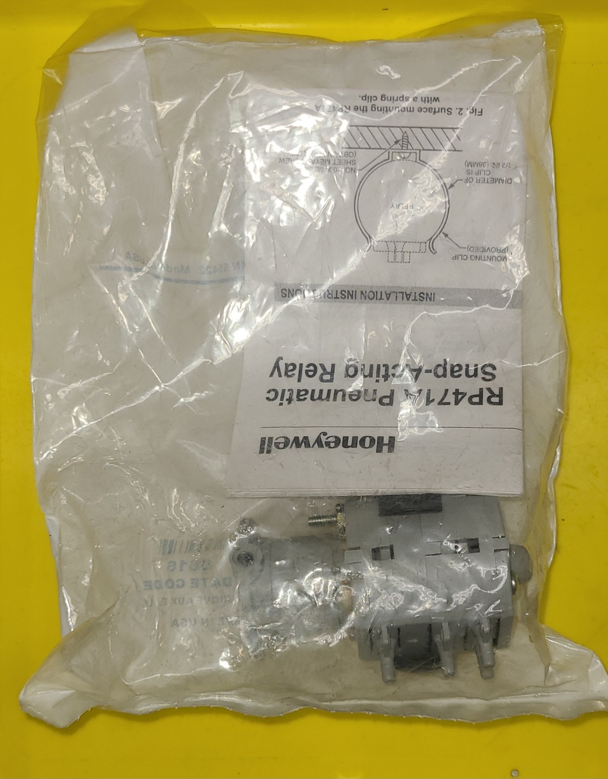 Honeywell RP471A 1002 Snap Acting Relay UPC 085267083041