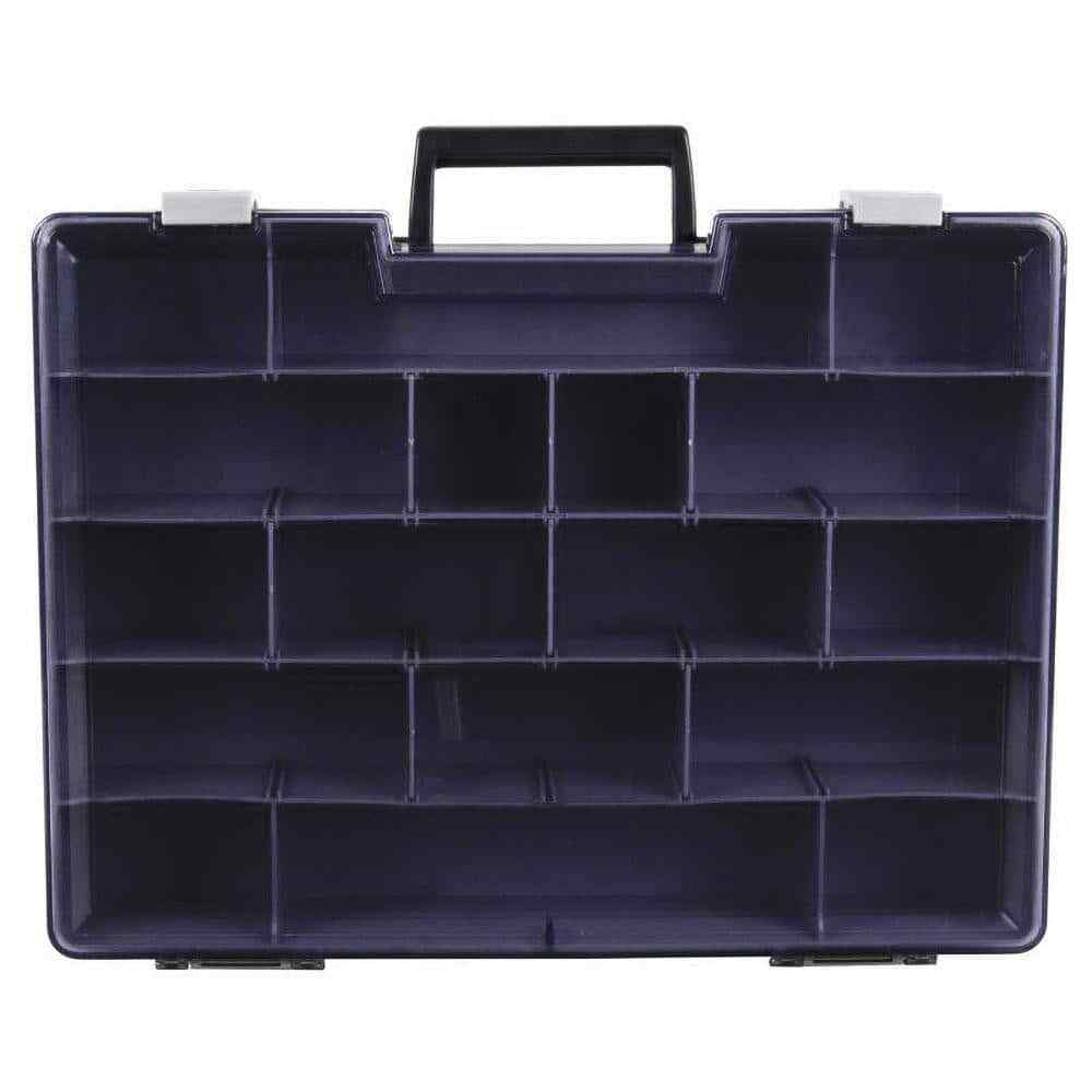 Flambeau 724-2 Adjustable Compartment Storage Box 15-1/2″W x 2-1/2″H x 11-3/4″D