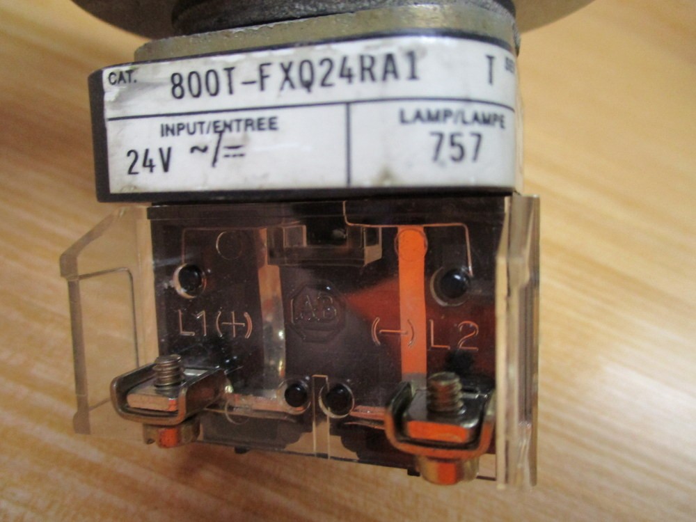 Allen Bradley 800T-FXQ24RA1 Red Button 800TFXQ24RA1 W/ Legend Plate 800T-XA1
